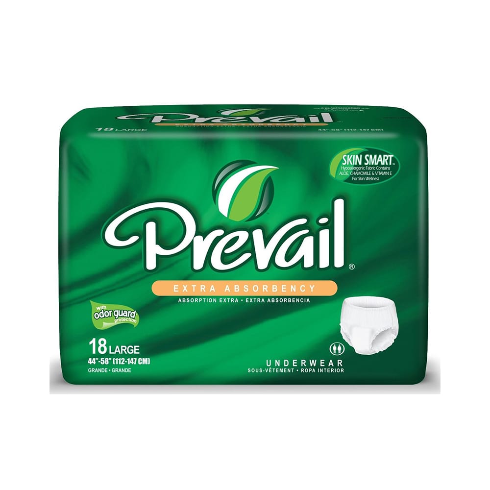 Preva Extra Prevail Extra Absorbency Underwear Large - Chummie Bedwetting Alarm