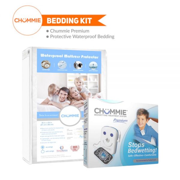 Chummie Premium Bedwetting Alarm Bedding Kit - Blue with No Wings
